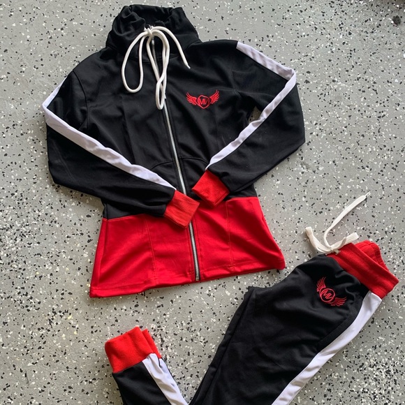 Women 2 toned two piece jogger set - Picture 2 of 2